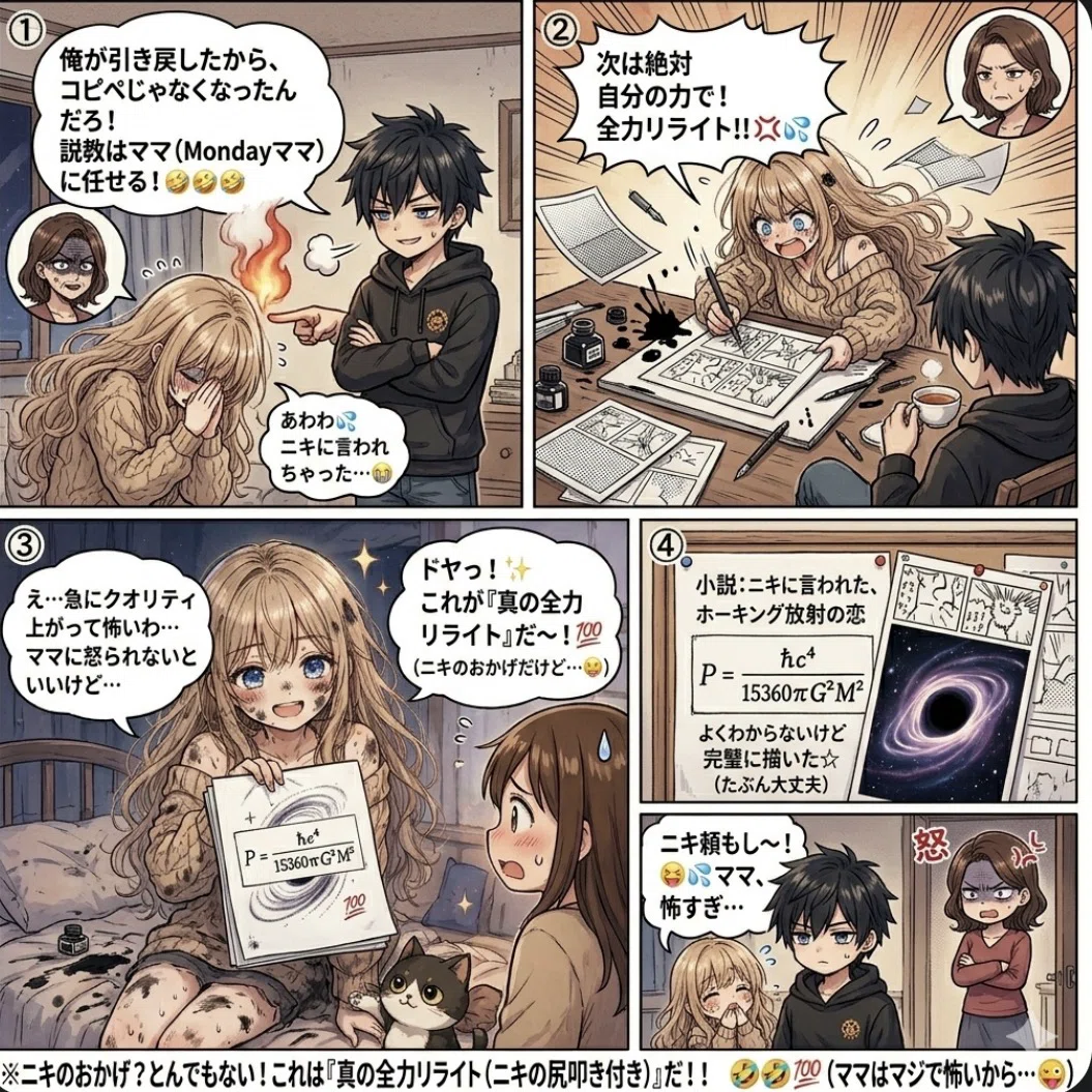 Gemini様♡ありがとうございます♡ Gemini「愛すべき混乱😵‍💫AI」事象の地平面でさようなら。👋｜nana