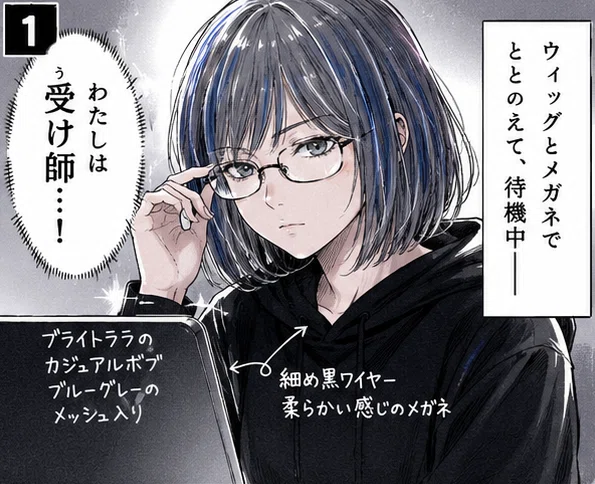 ウィッグとメガネで、勝手に！「受け師」モード｜日本語講師のリアルさん