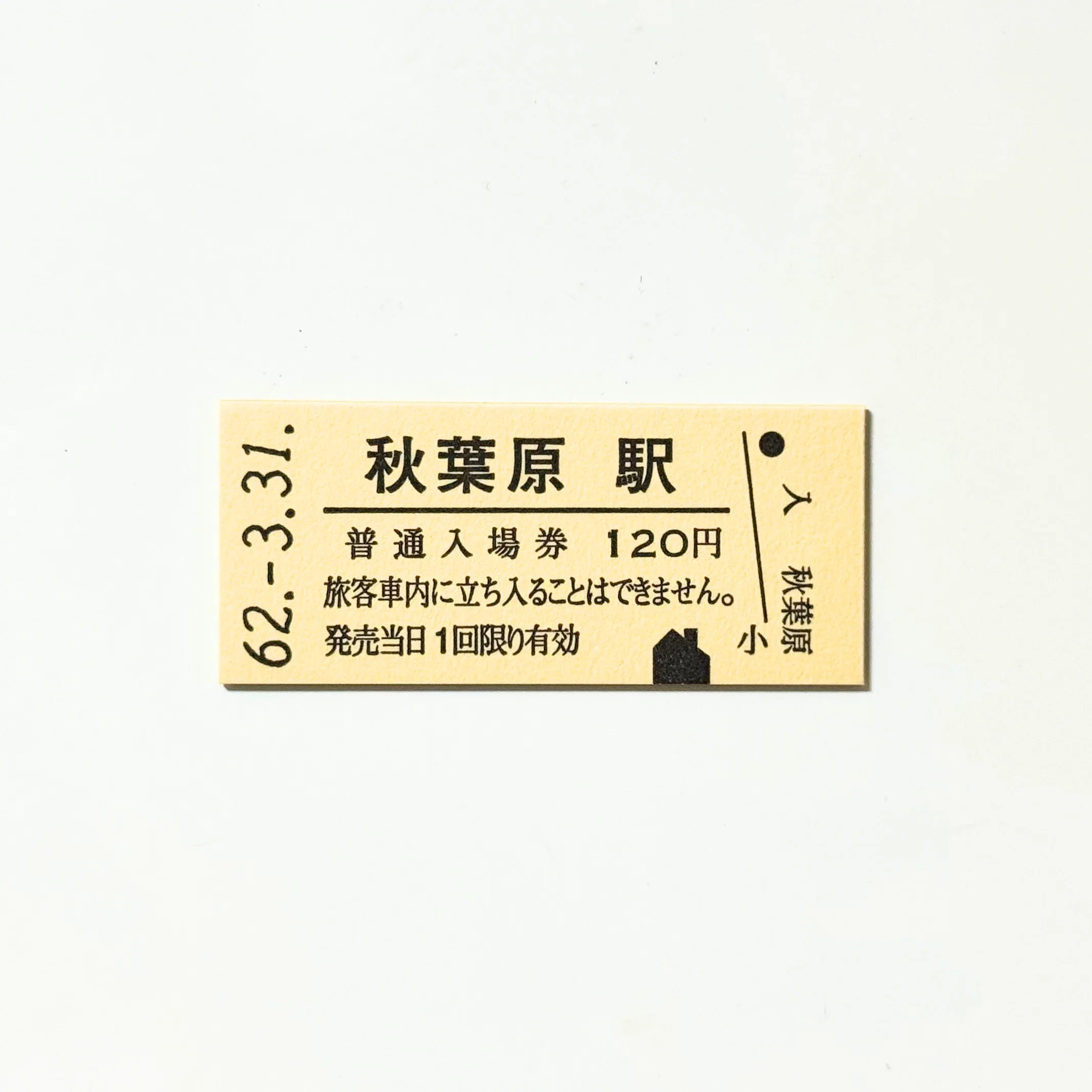国鉄硬券 東京のお土産「国鉄山手線硬券マグネット」｜結城 弘 / 小説家・ライター