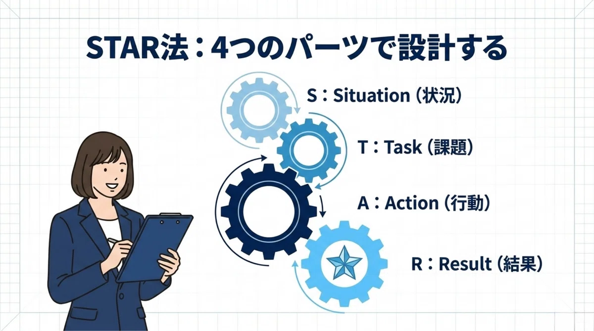 面接でエピソードを上手く話せない人へ——STAR法で回答を構造化する方法【化学・技術職向け例文つき】|kei_carrer(理系転職サポート)