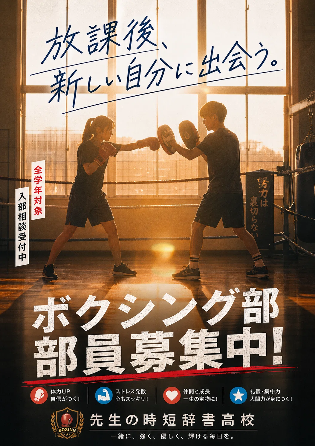 Must-see for teachers!] 6 types of boxing club recruitment posters