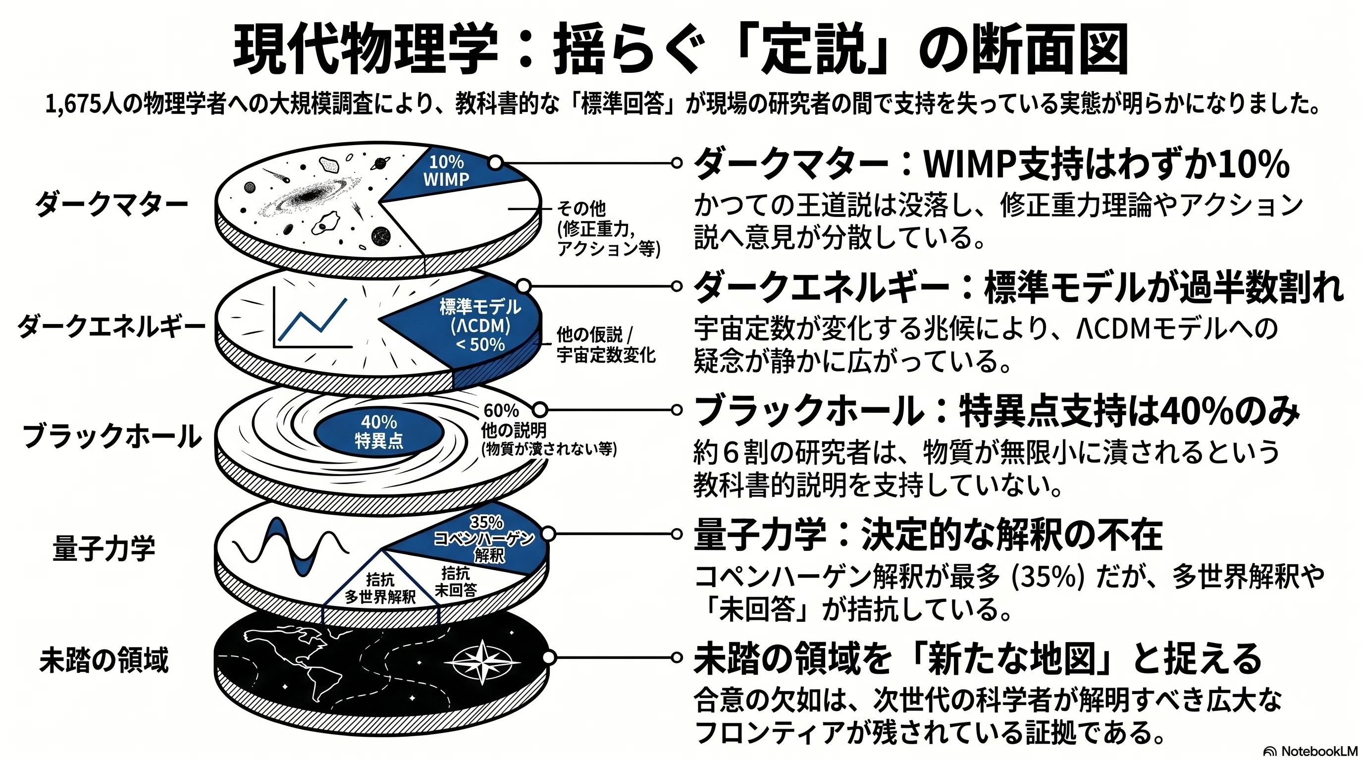 1,675人の物理学者に「宇宙最大の謎の正体」を聞いたら、誰も合意し