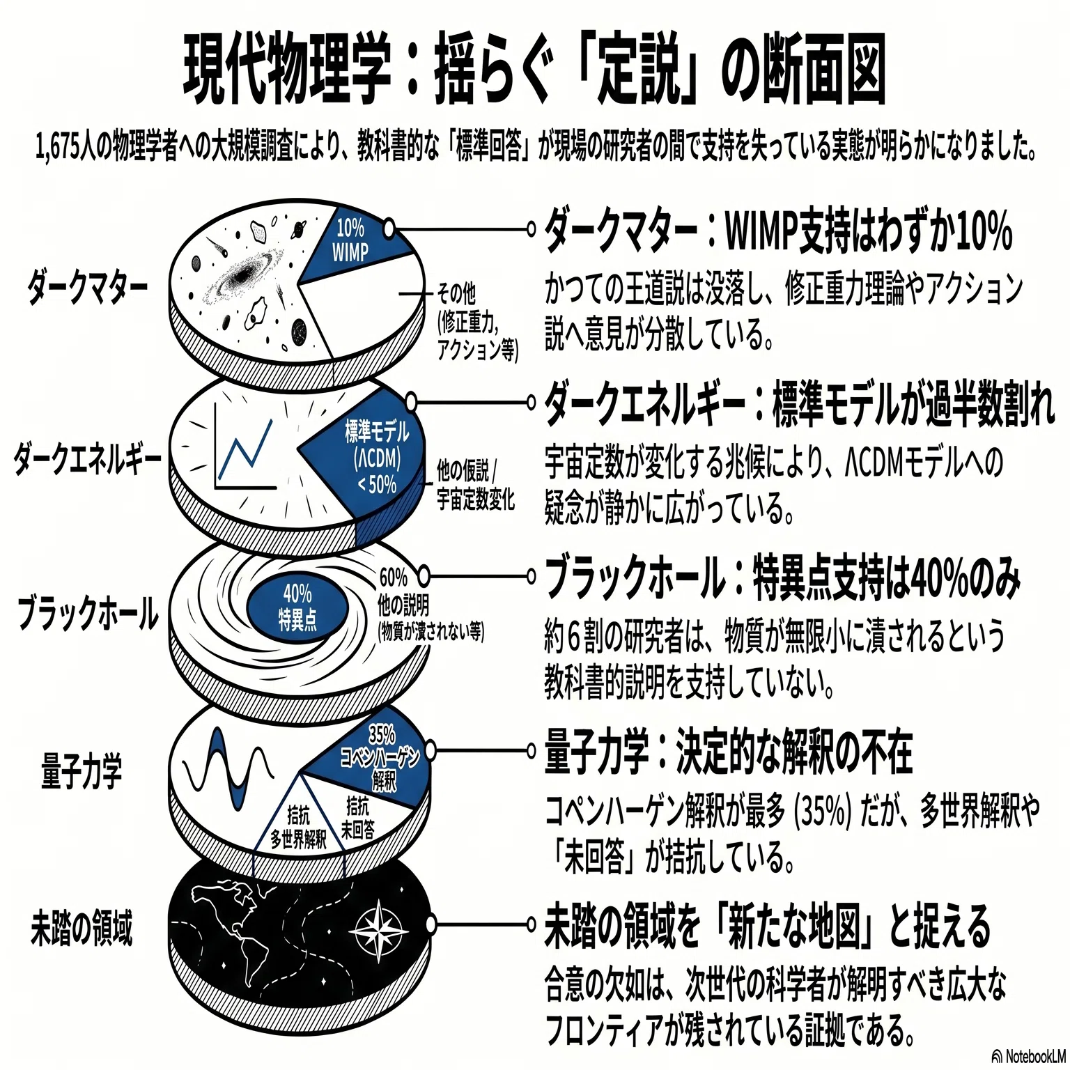 1,675人の物理学者に「宇宙最大の謎の正体」を聞いたら、誰も合意し