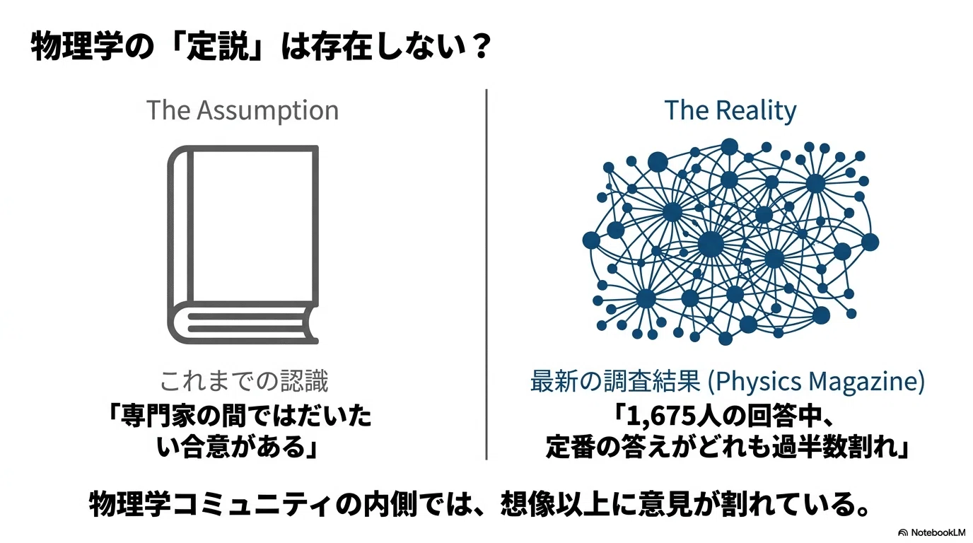 1,675人の物理学者に「宇宙最大の謎の正体」を聞いたら、誰も合意し