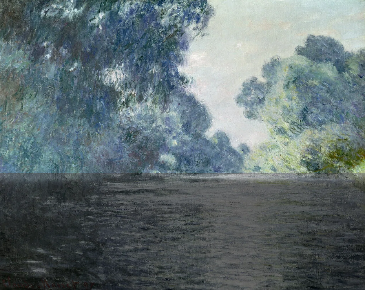 クロード・モネ,A Branch of the Seine near Giver Exhibits from the 'Monet: A Question of Landscape' Exhibition (16