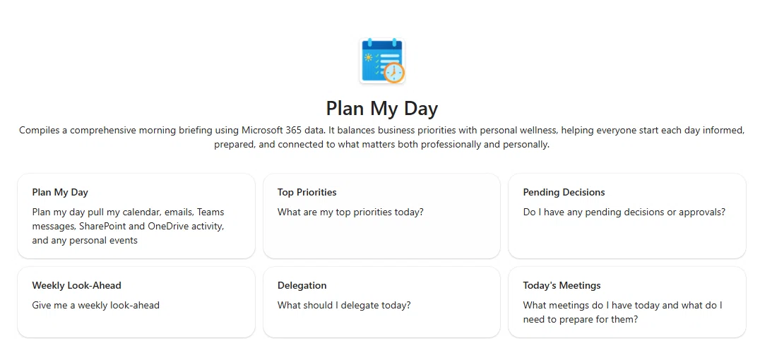 [M365 Copilot] 'Plan My Day' Agent Template Explanation #0258｜Shinichi ...