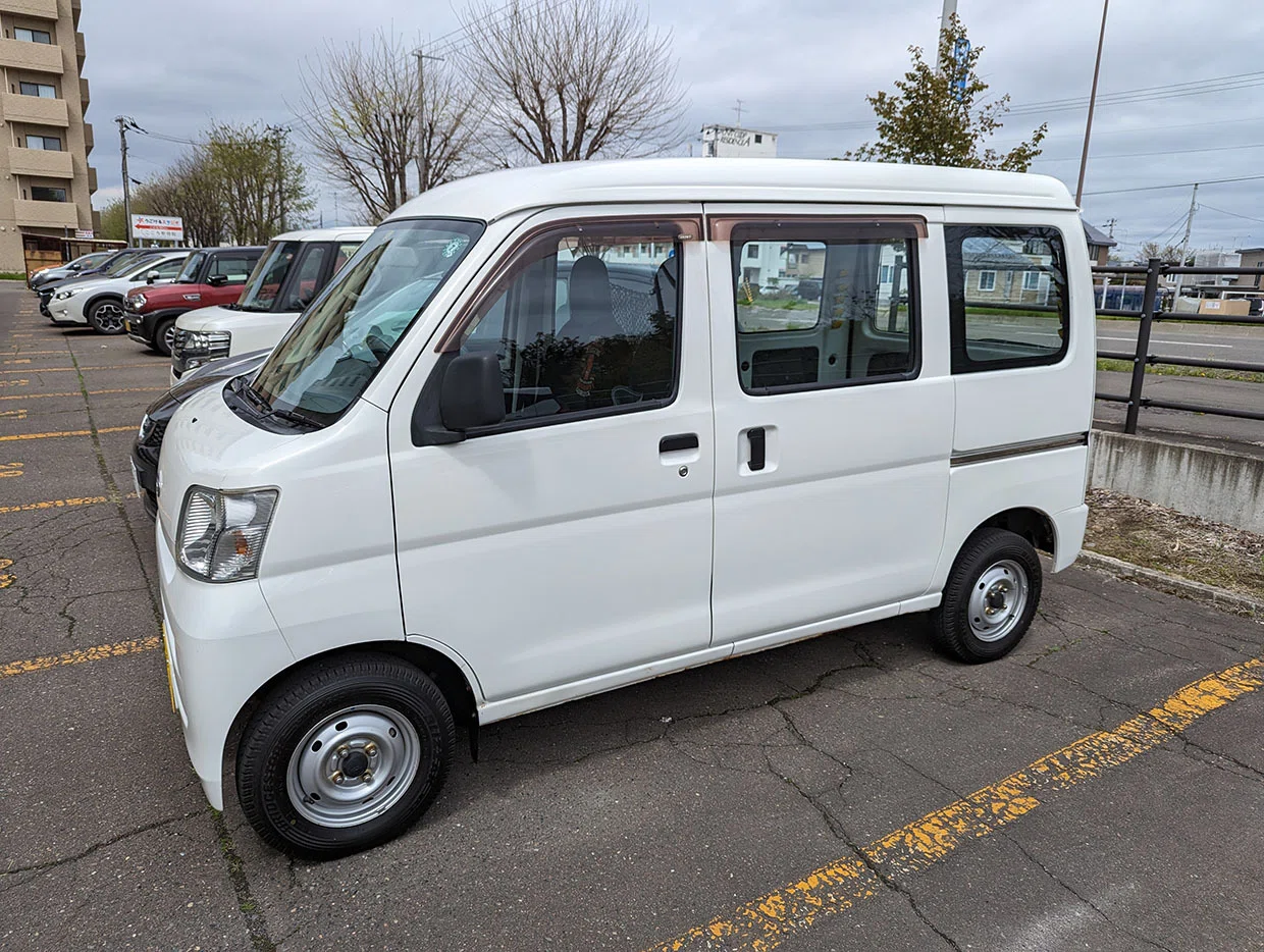 北海道の旅#12｜車中泊用の軽バン、納車の日｜なりさん