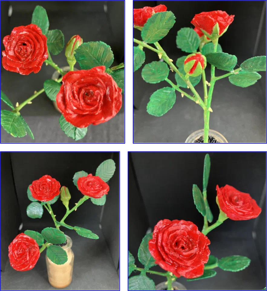 【一点物】アボカドの種から彫り出した「情熱のミニ薔薇」 The Season of Spring Roses｜アボカド（種）アートの部屋
