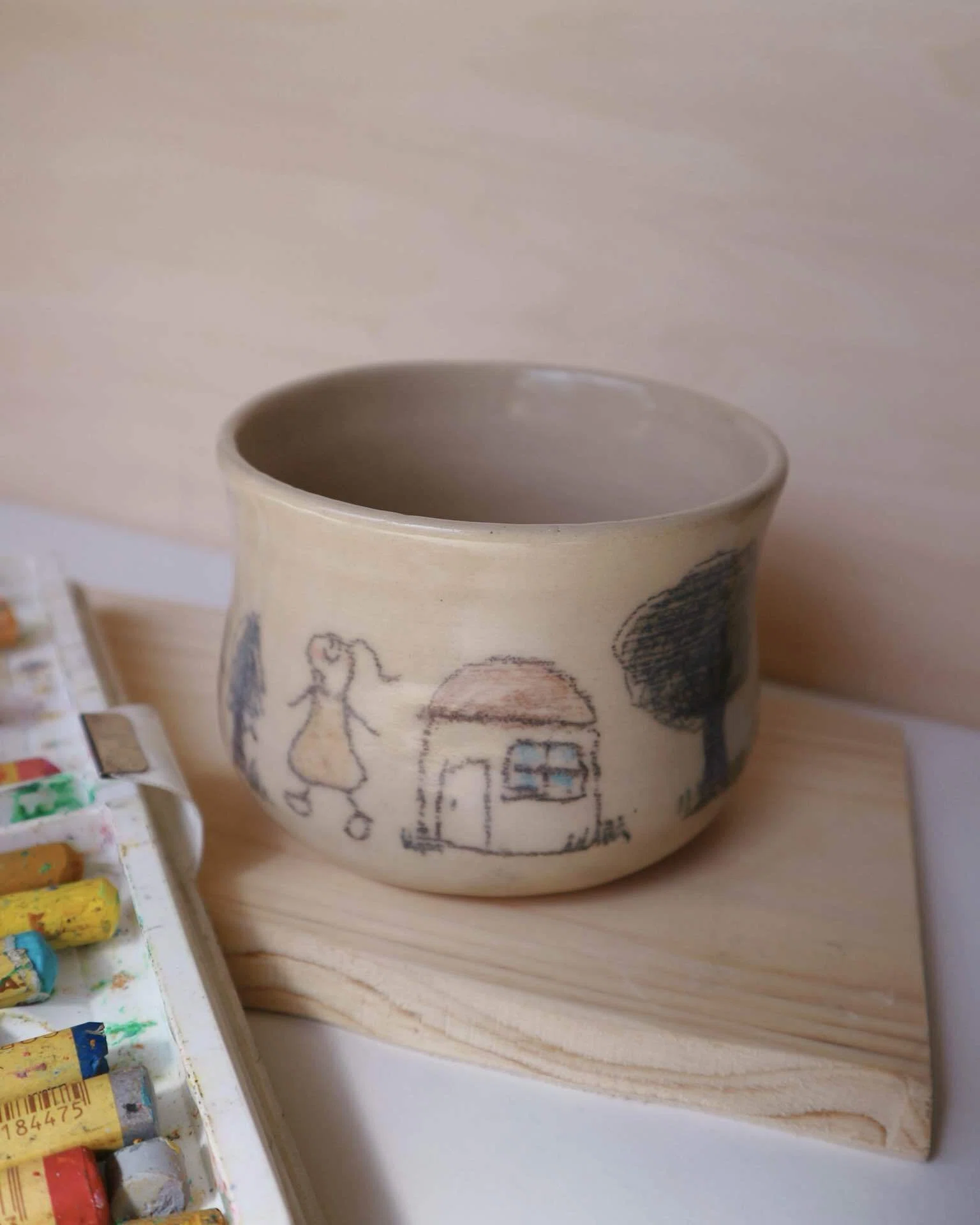 絵本のような植木鉢🪴｜nny. ̷ 陶器 ╰ うつわ ╯