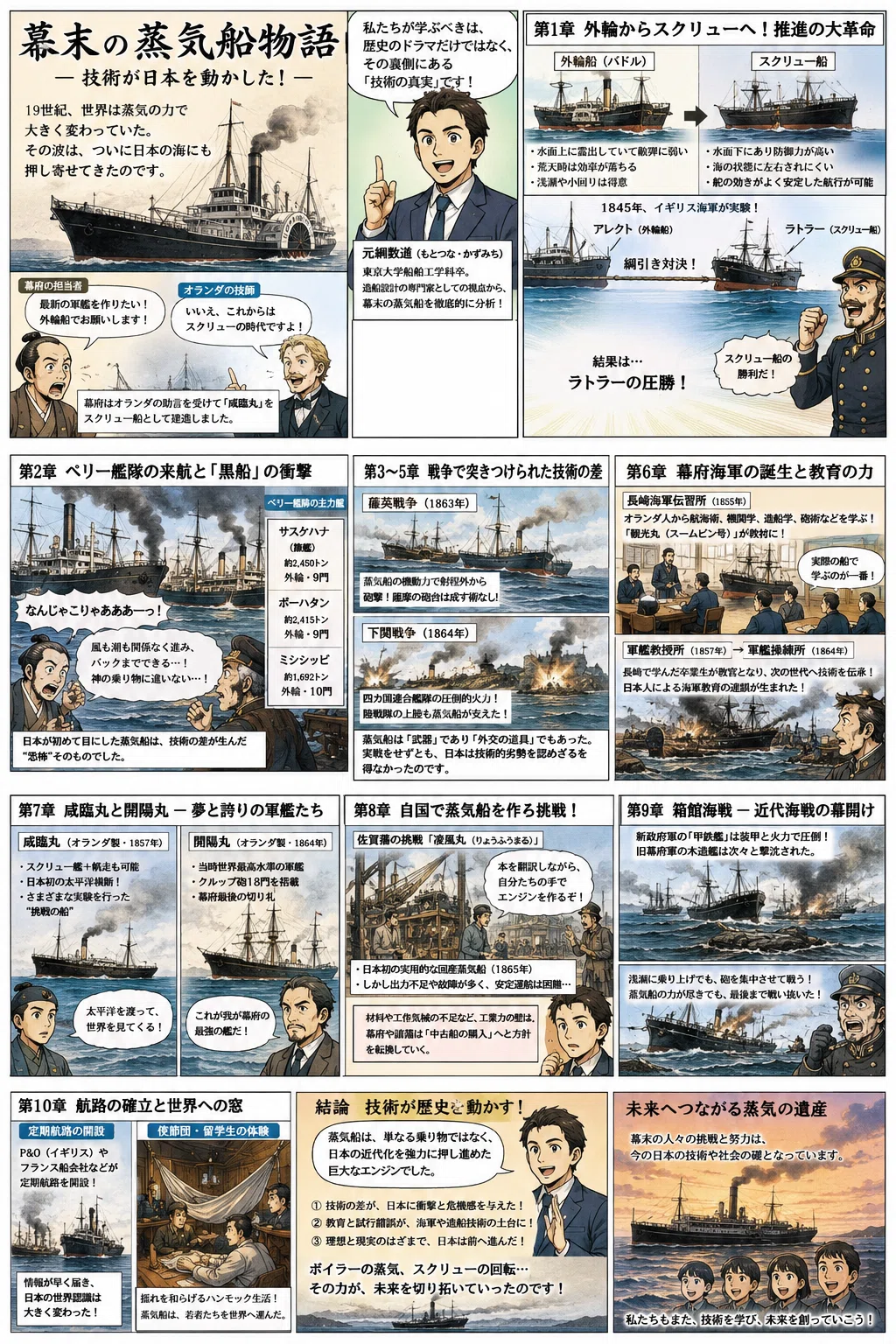 黒船はなぜ日本を震撼させたのか？『幕末の蒸気船物語』から読み解く