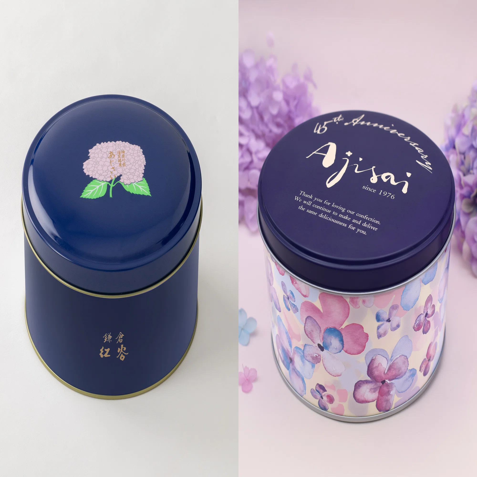 あじさい 3枚入（缶）」制作の裏側～あじさい50周年～｜鎌倉紅谷