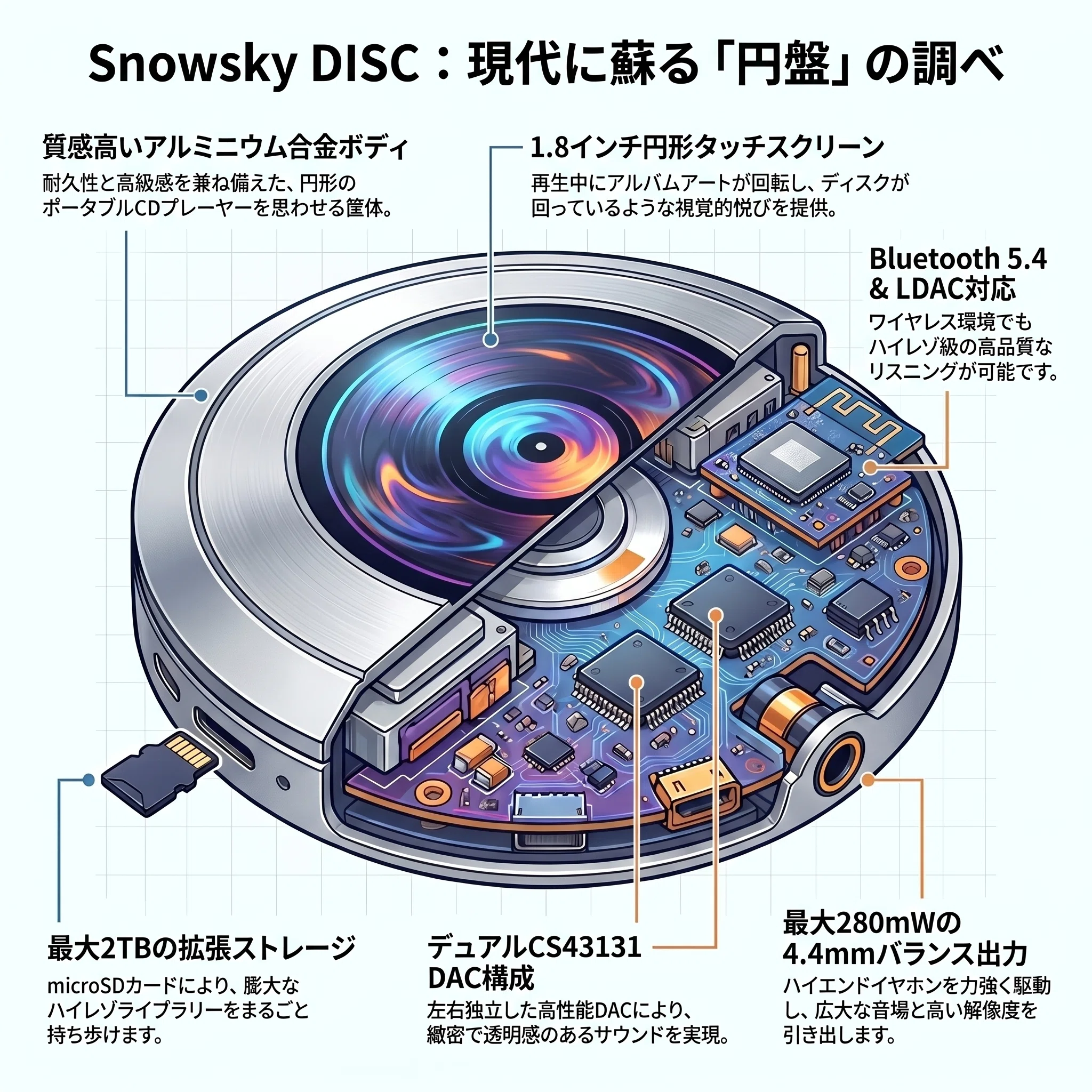 音楽を「纏う」悦び。FiiOの新作プレーヤー「Snowsky DISC」で拓く