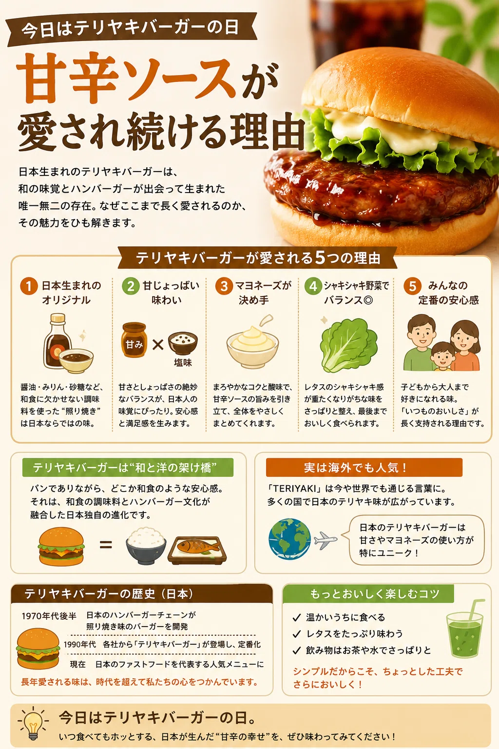 Today is Teriyaki Burger Day | Why the sweet and savory sauce