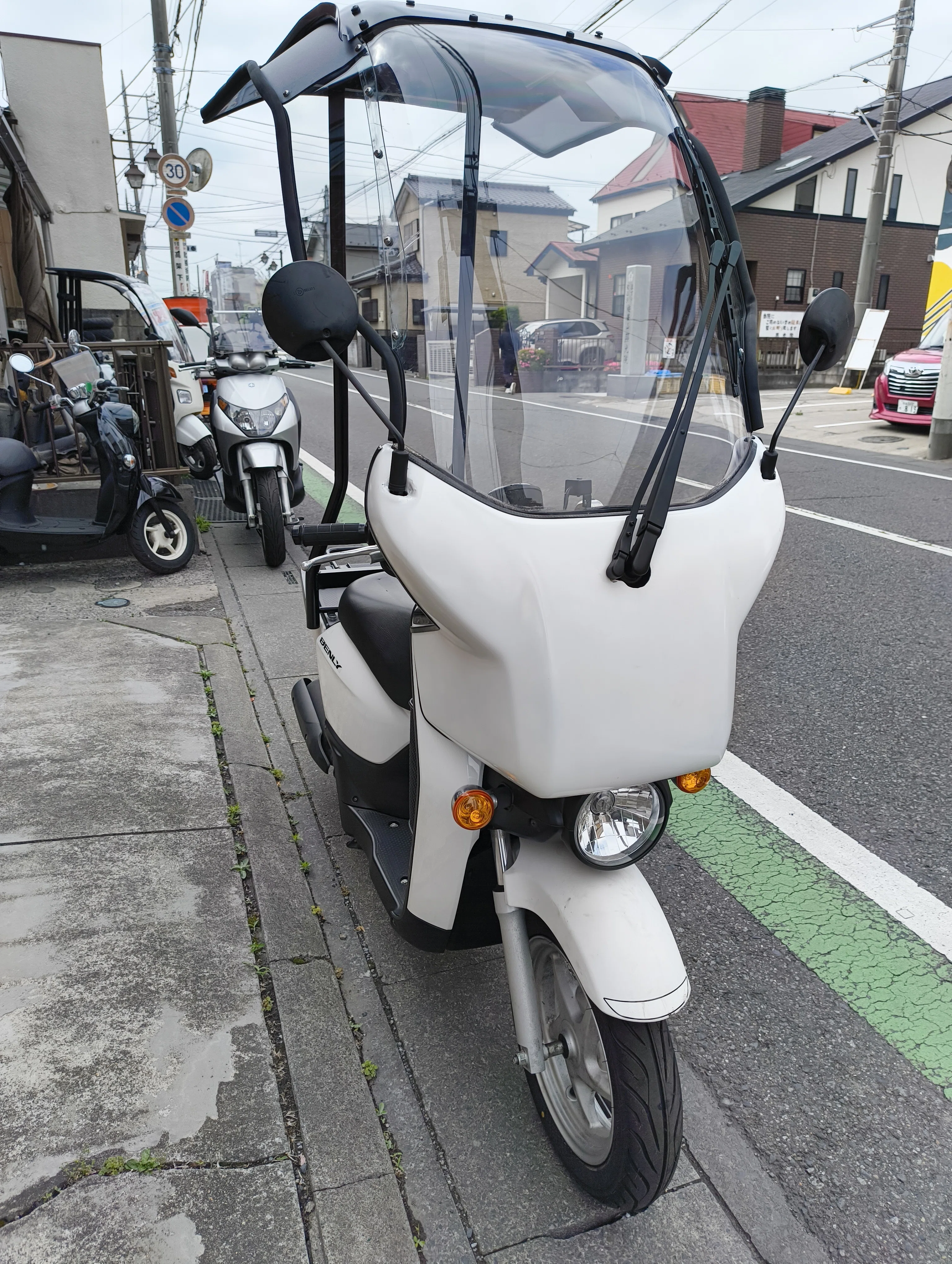 ベンリィ110プロ　交換可（ジャイロキャノピー） テイトルーフ】JA09ベンリィ110改【キャノピーワイパー仕様