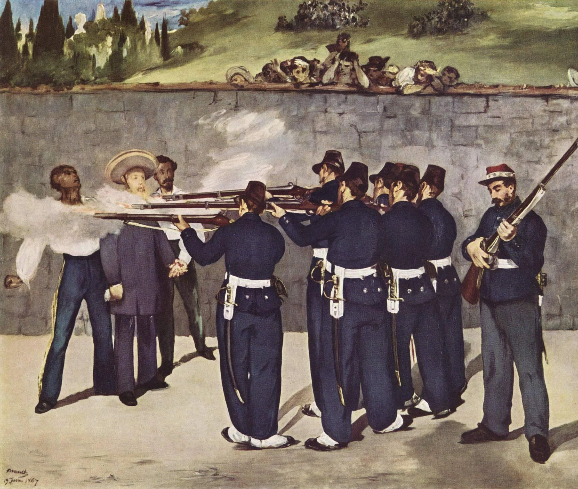 不都合な真実を暴く銃口】マネ『皇帝マキシミリアンの処刑』。冷徹な