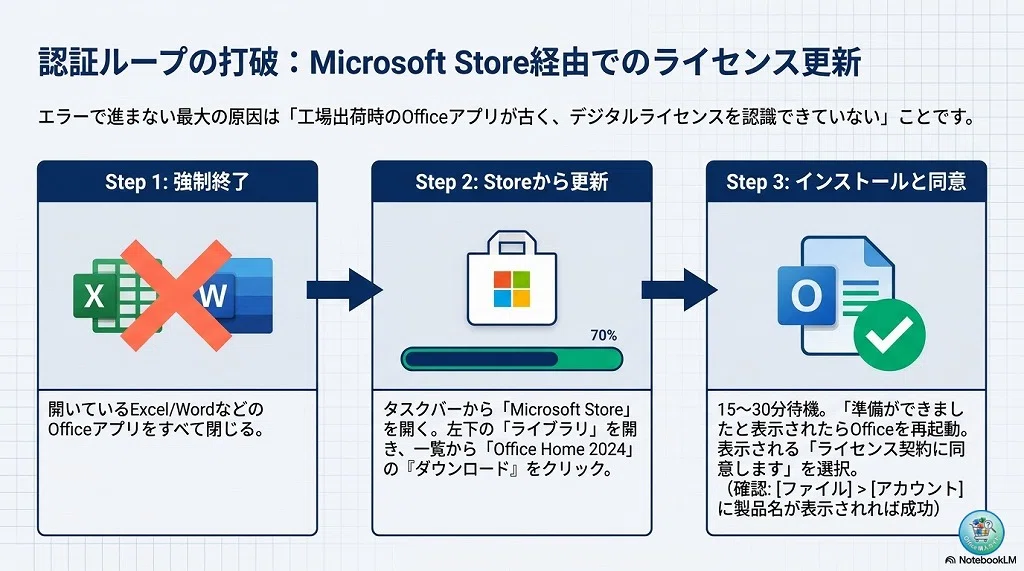 ITサポートのプロが解説】Office 2024「Excelを開始するにはサインイン