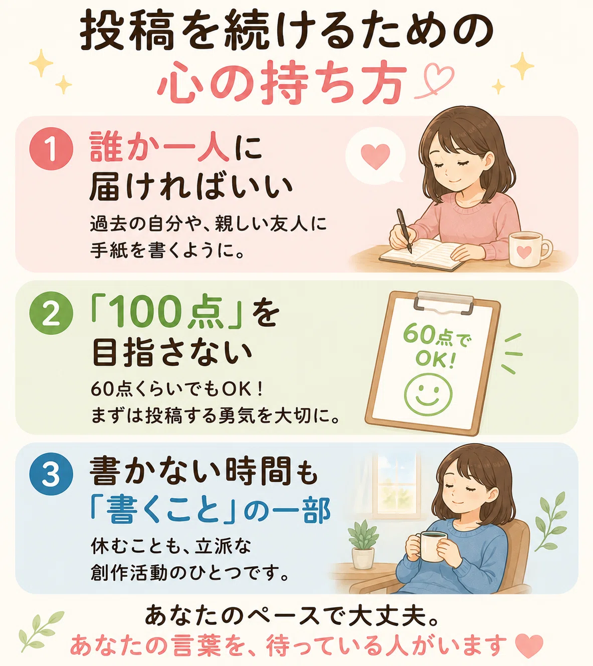 「繊細さん」が note に向いている理由~後編~|ゆう | 人間関係や生き方に悩む あなたのための相談室