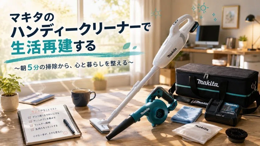 マキタのハンディークリーナーで生活再建（CL107FDを選んだ理由）｜大和 司