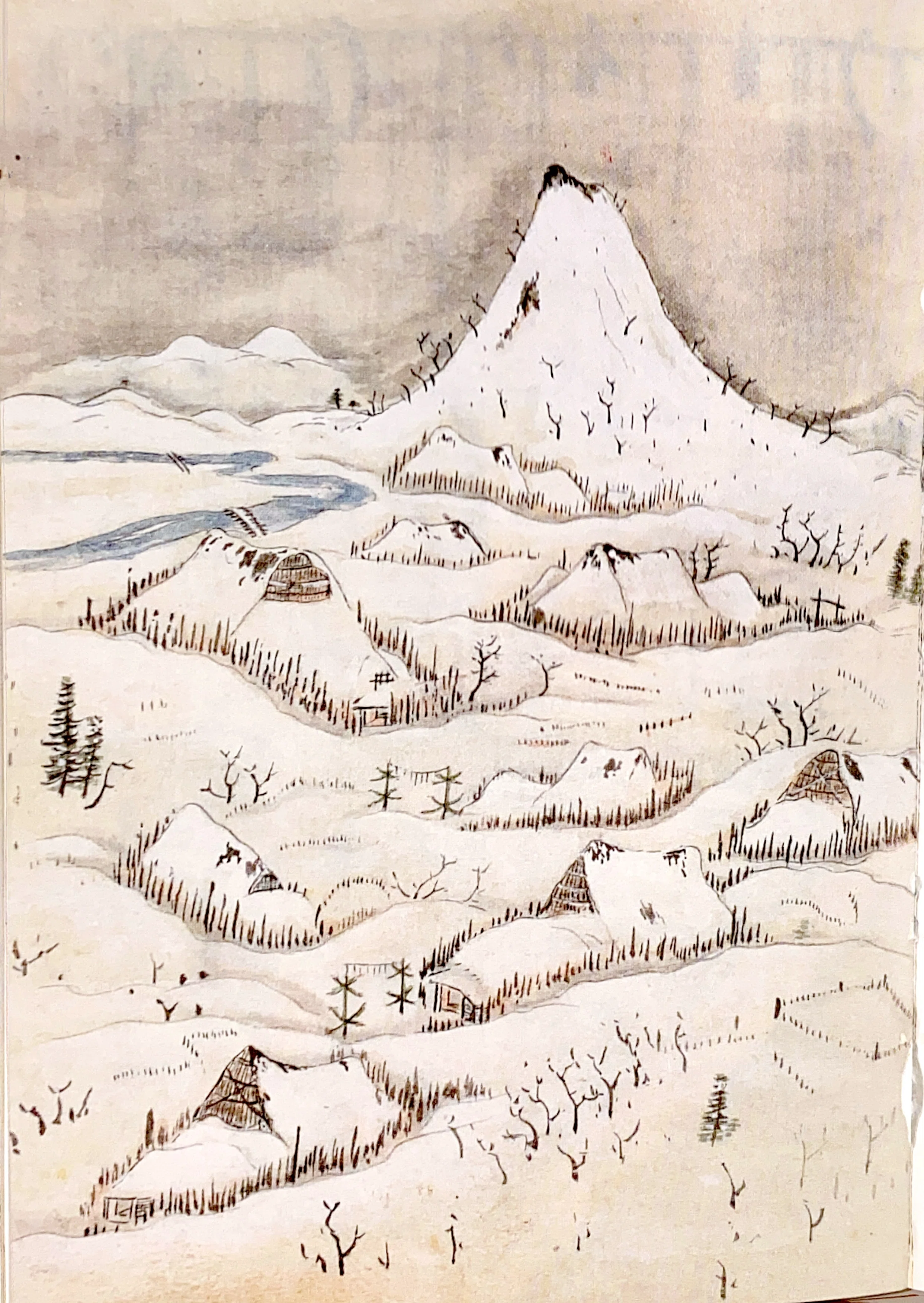 200年前の日本は、家ごと雪に埋もれていた。菅江真澄が描いた「平内の
