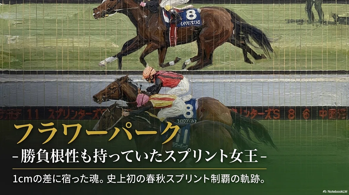 フラワーパーク -勝負根性も持っていたスプリント女王-｜ハサミおじさん