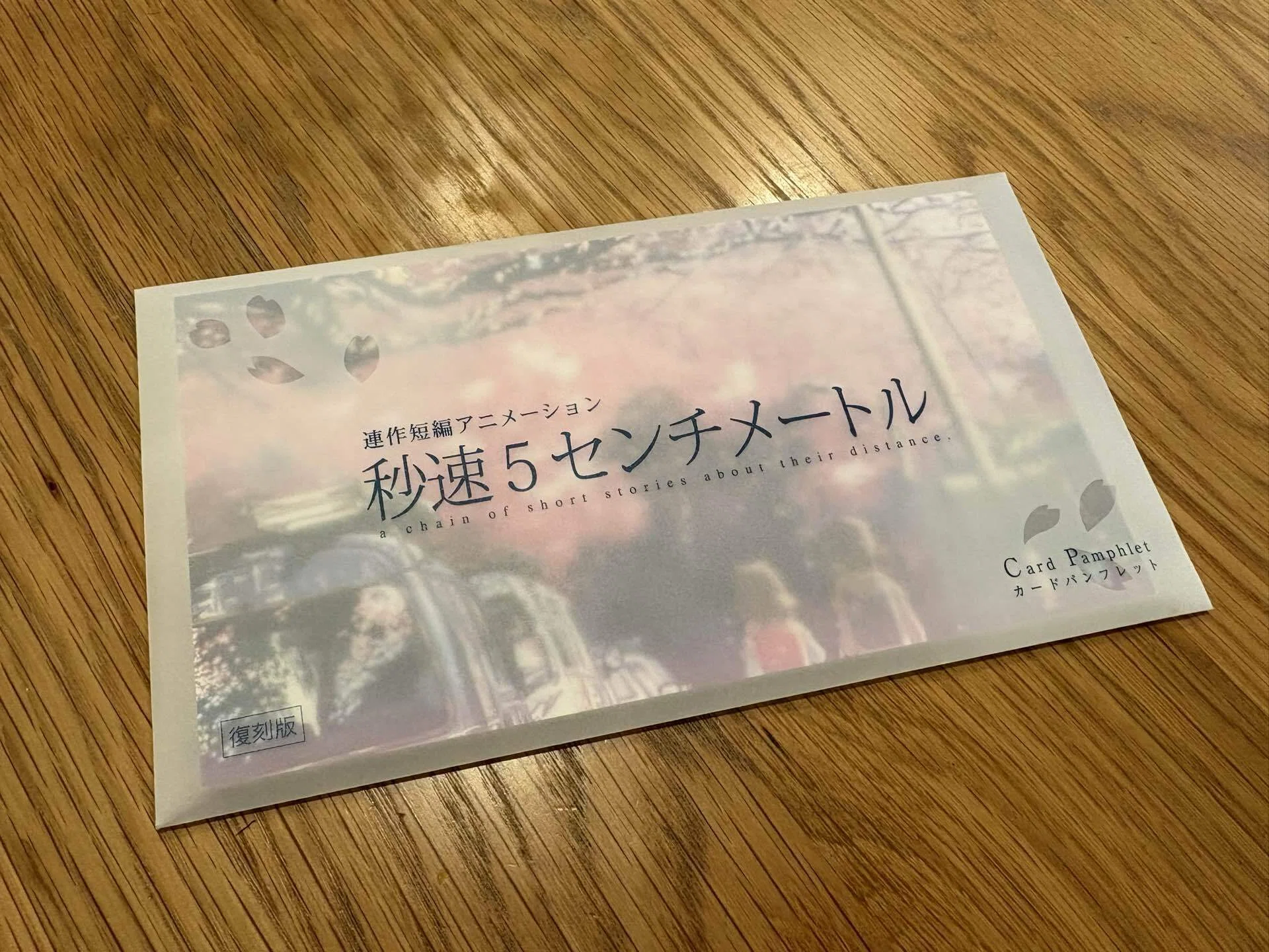 秒速5センチメートル』再上映でずっと欲しかったパンフレットに出会え