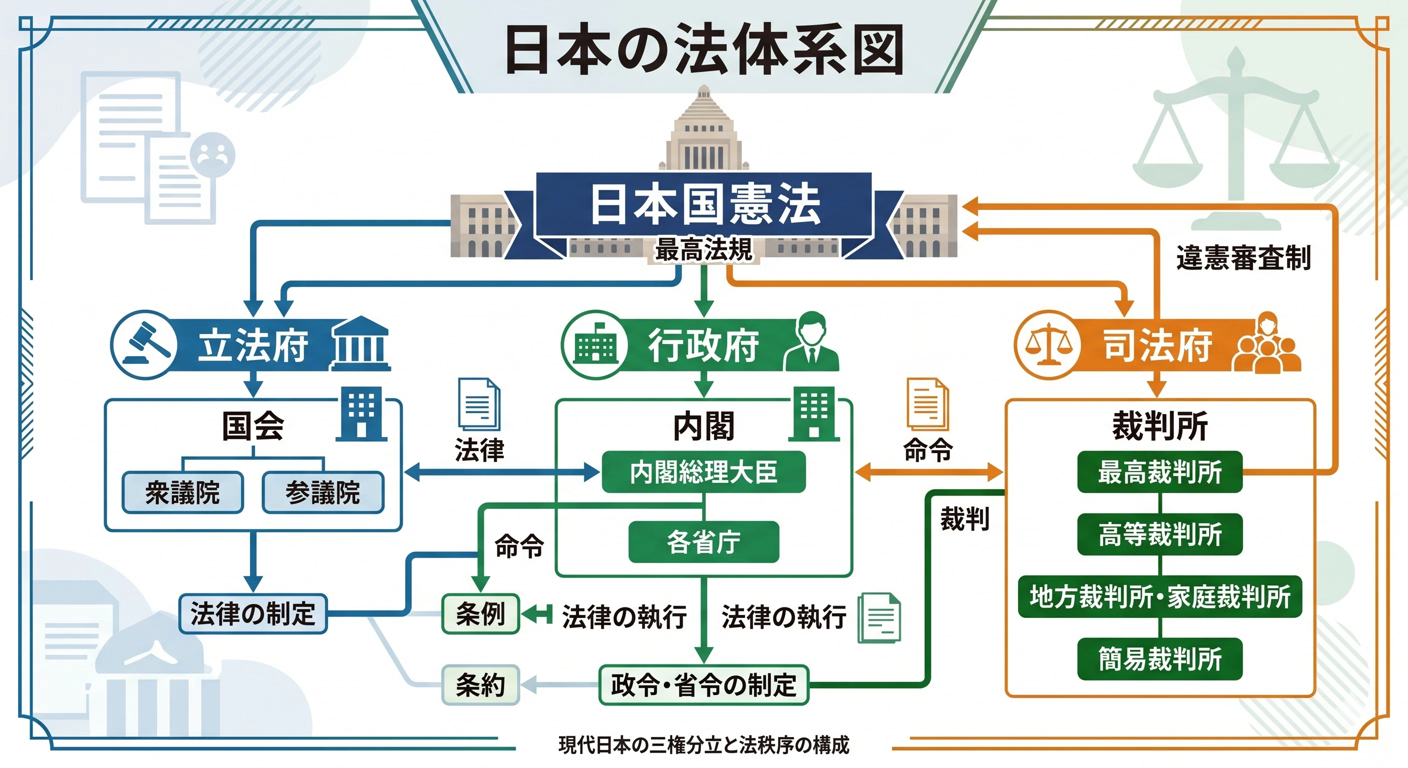 ⚖️ 公開リンク: 契約や校則に悩む前に知るべき、日本の法体系と
