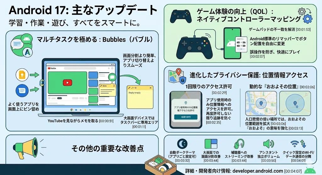 Android 17新機能解説】学習・作業効率が劇的に変わる！注目の