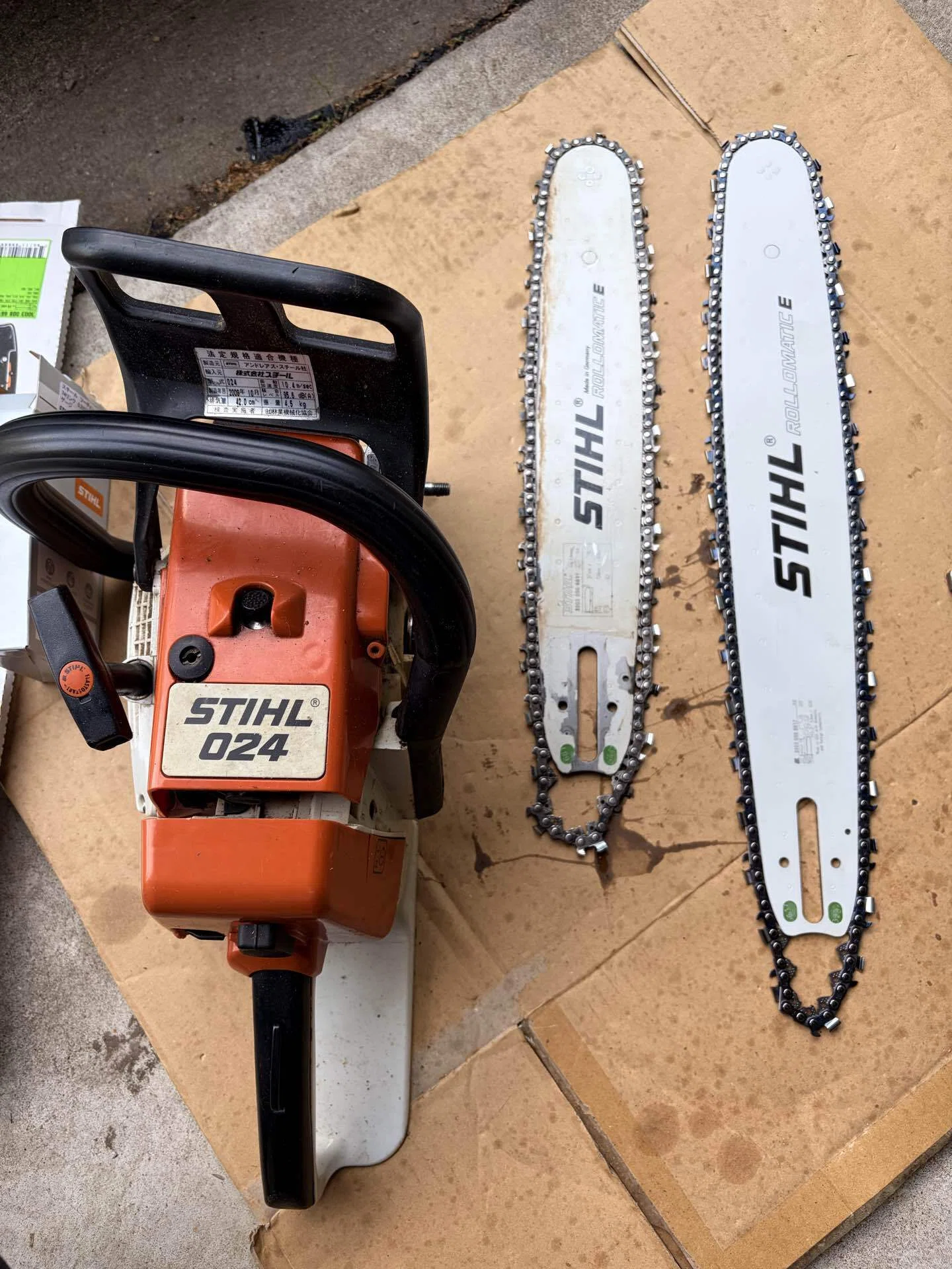 Stihl 024に45cmガイドバー｜Clavierbauer