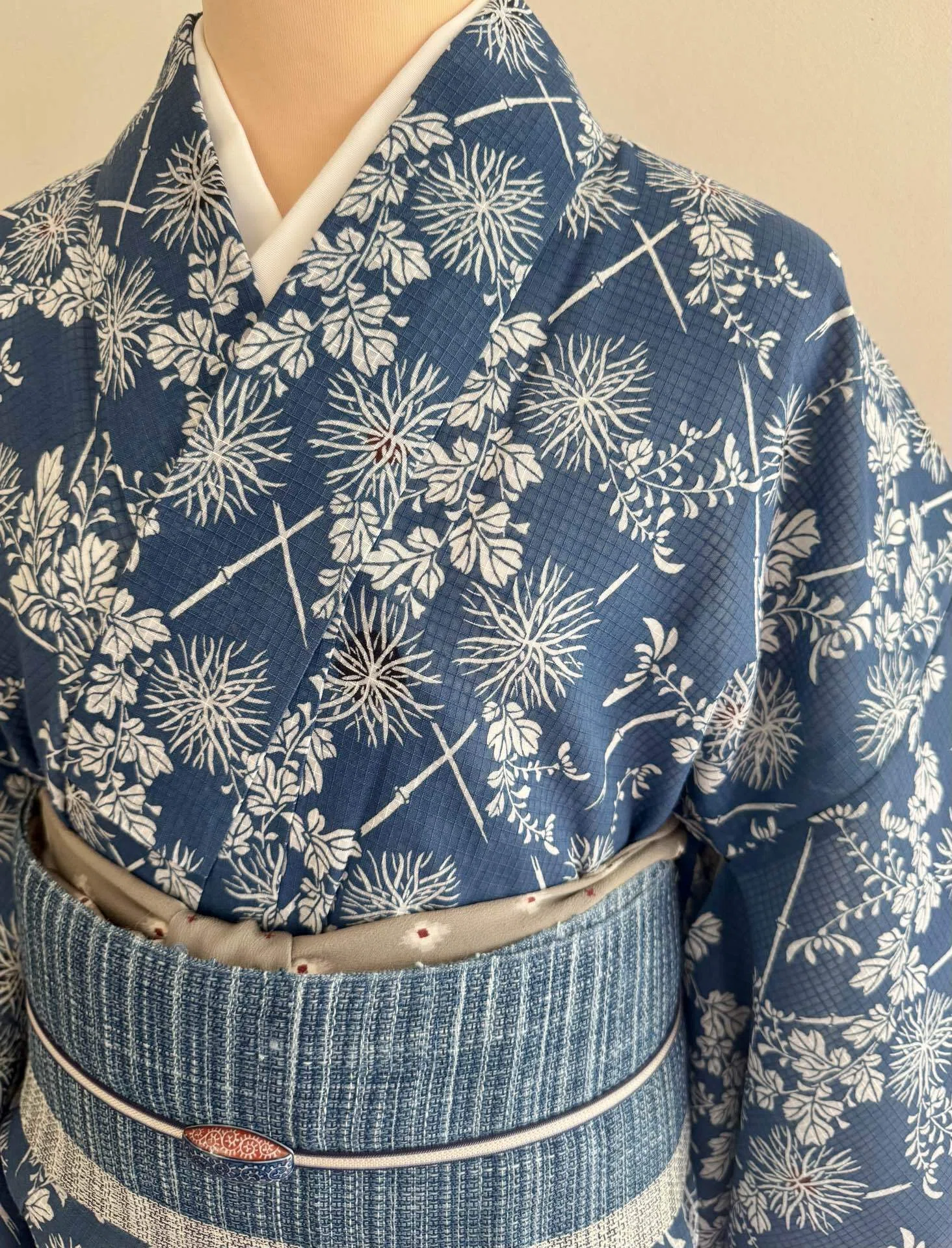 竺仙紅梅浴衣｜夢吉きもの