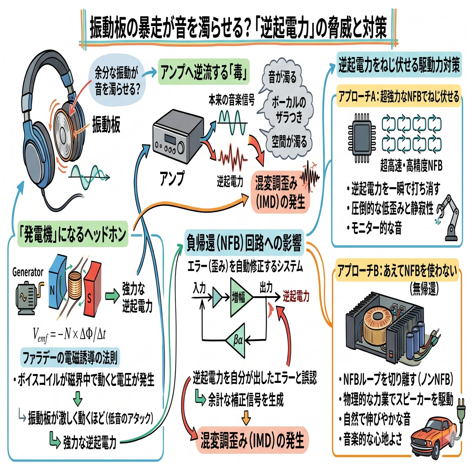 半導体アンプを真空管アンプの音に！ ダンピングファクター調整抵抗BOX