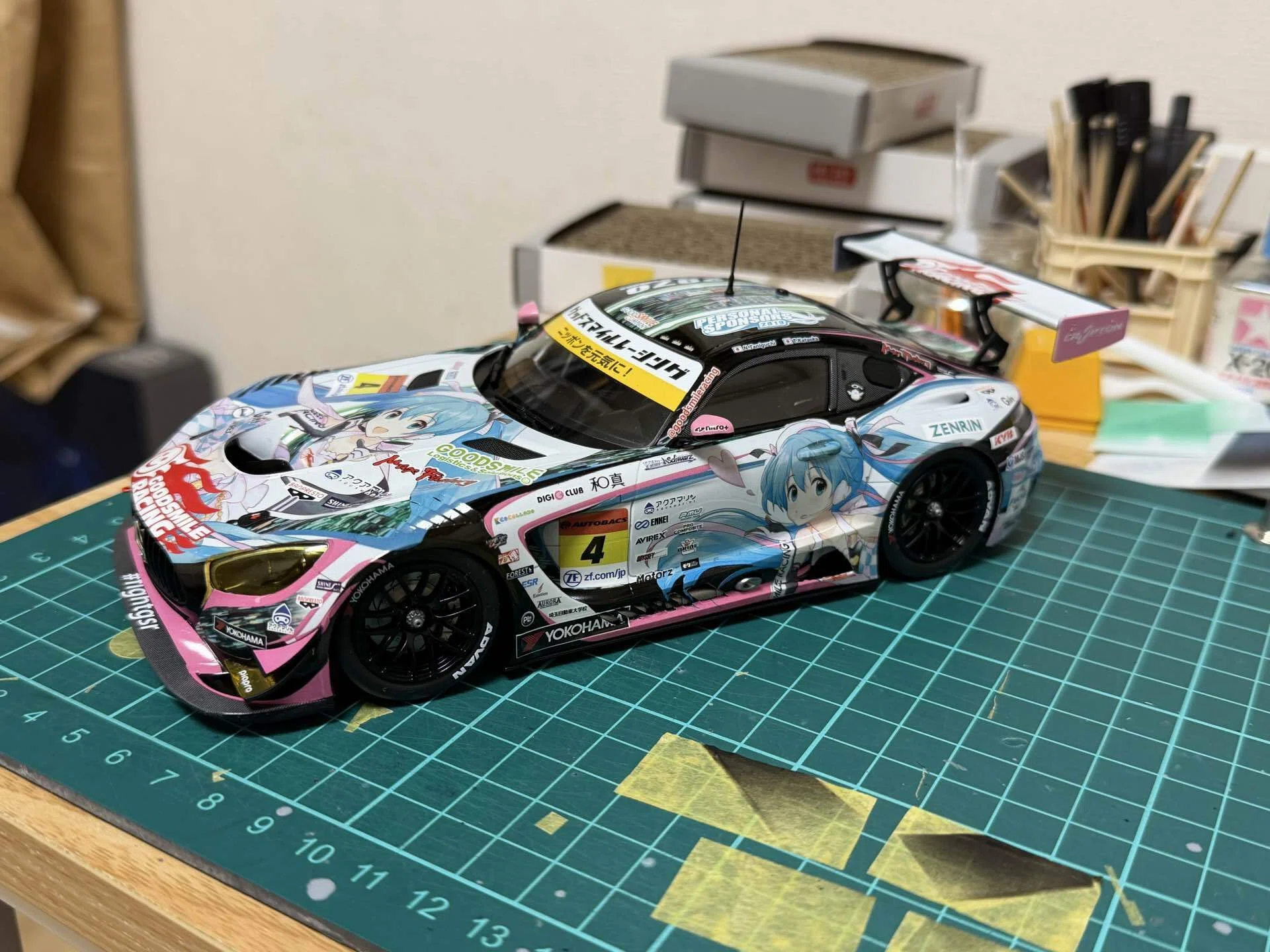 グッドスマイル 初音ミク AMG 2019 Super GT ver 完成｜スイートネイル