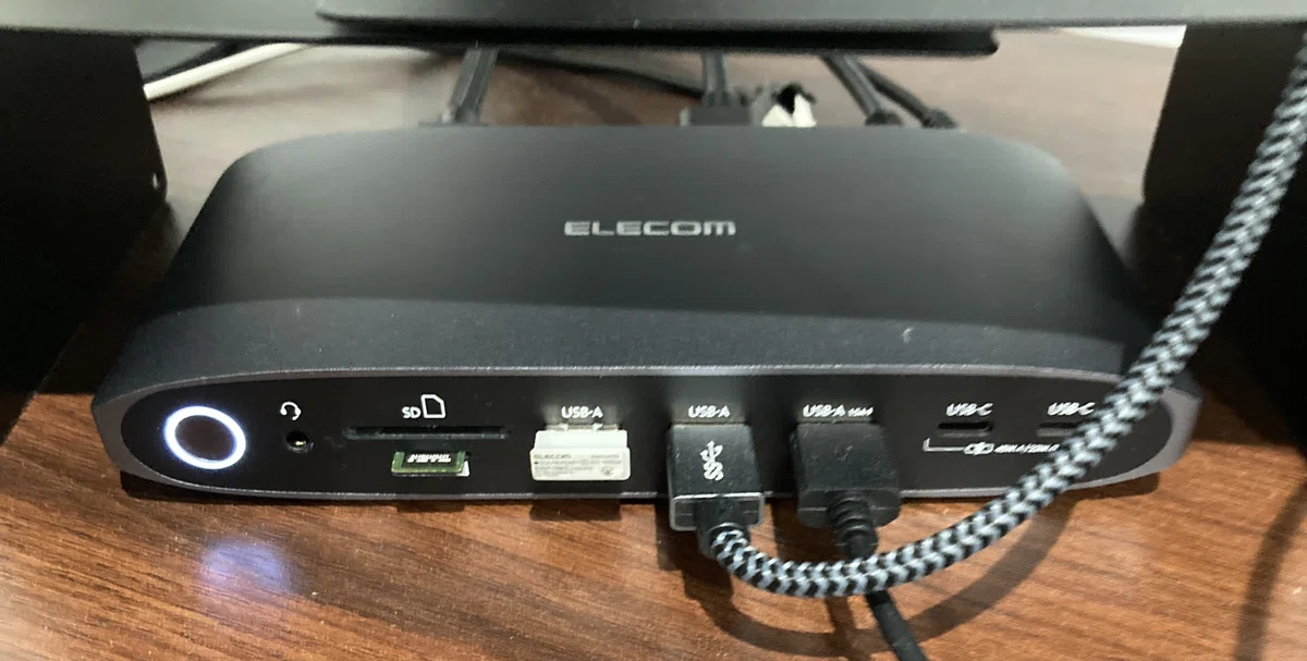 エレコム3画面拡張ドッキングステーション ELECOM DST-W14 レビュー 