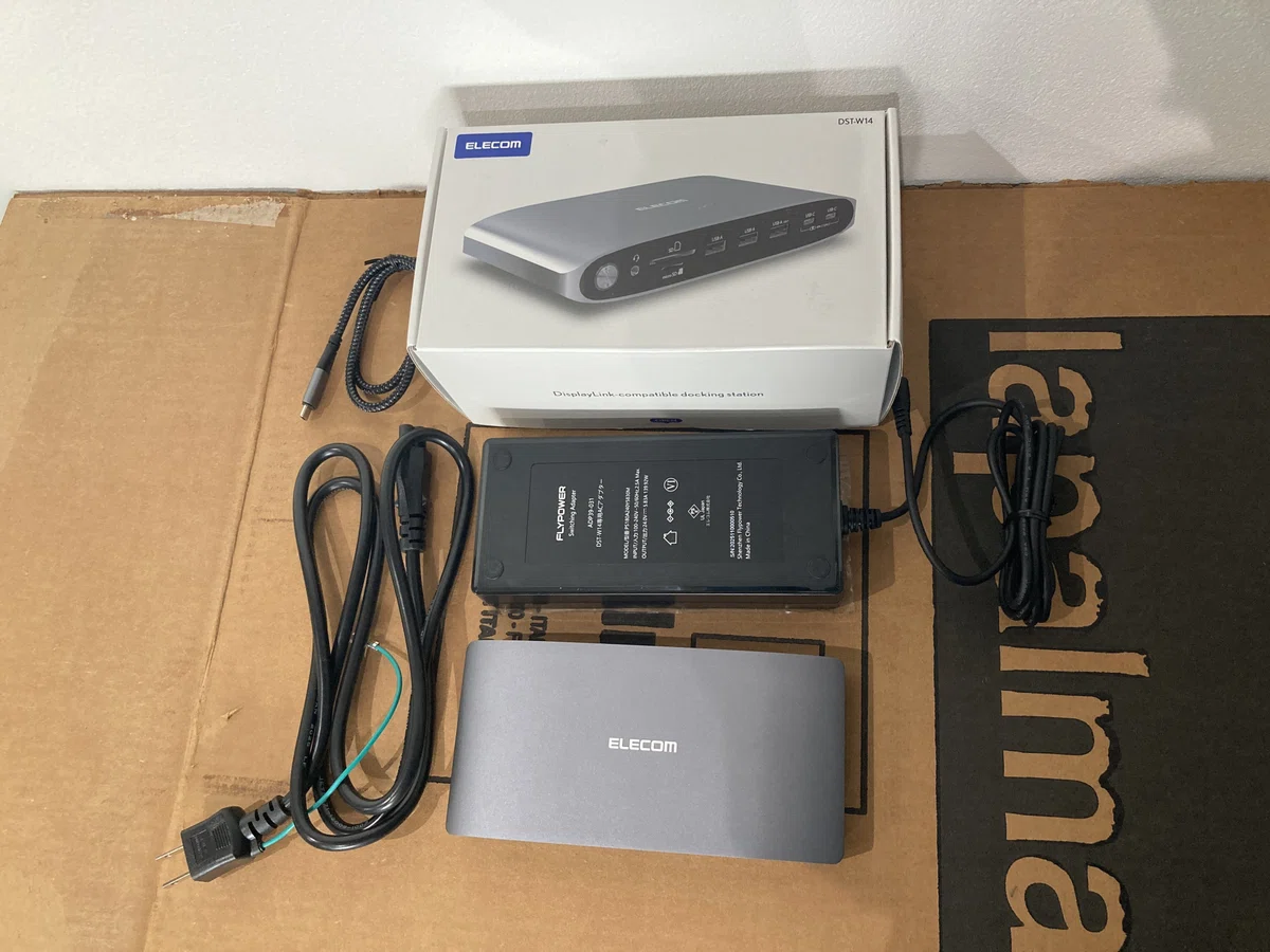 エレコム3画面拡張ドッキングステーション ELECOM DST-W14 レビュー 