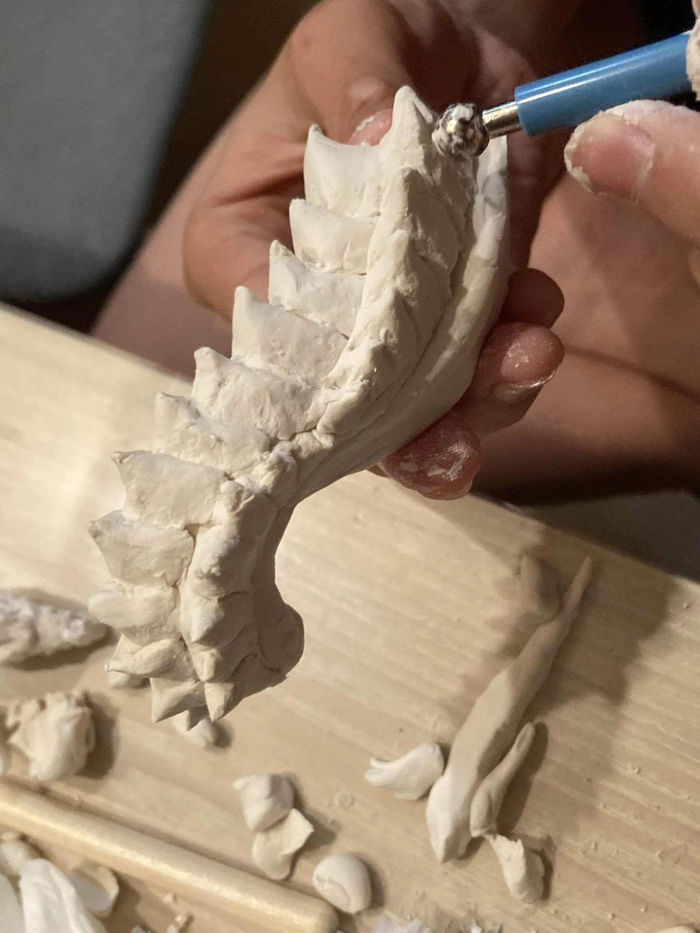 造形思考】中2クシャルダオラを石粉粘土で作ることに初挑戦！｜TAKEBON