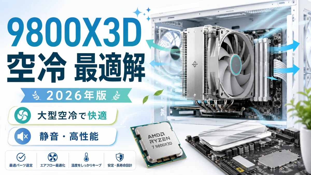 比較まとめ|9800X3D空冷の最適解はどれ?