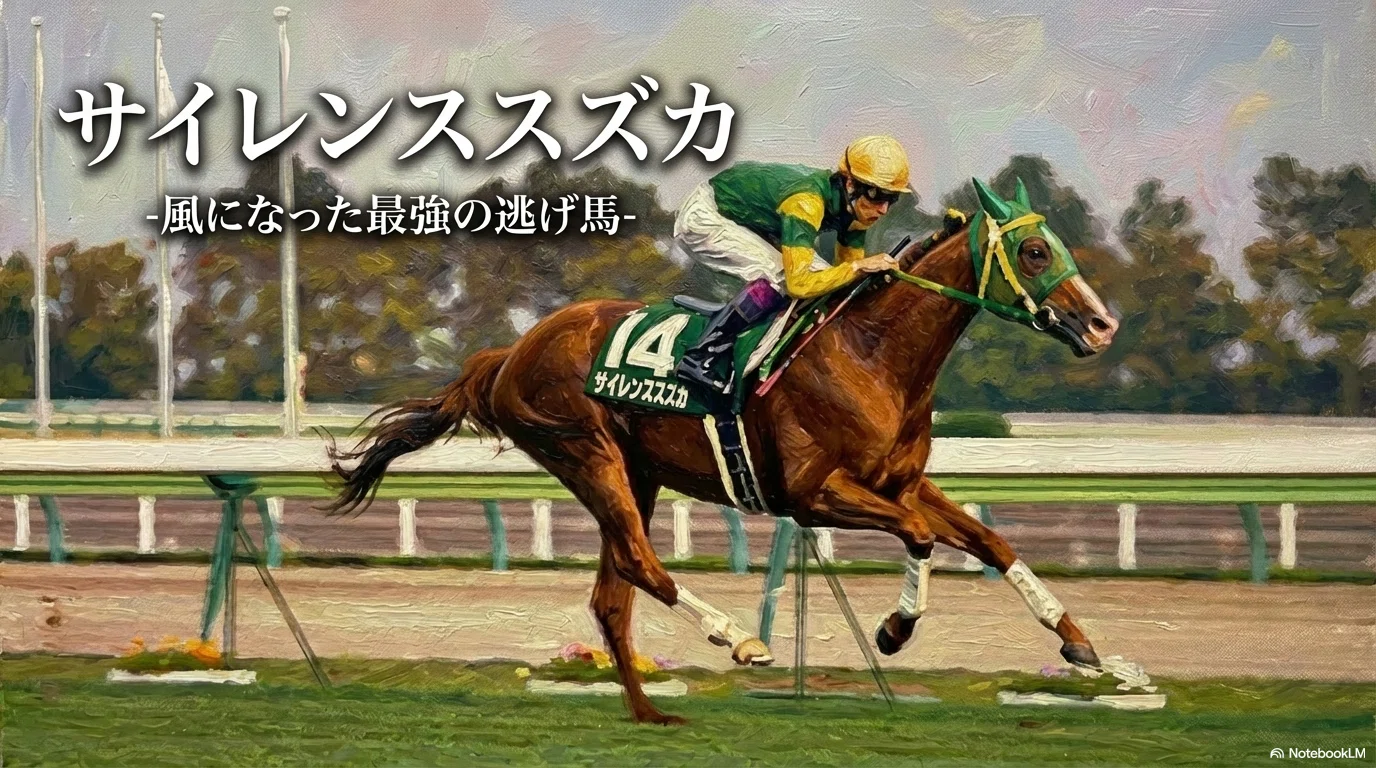 競馬 サイレンススズカ 夢の中で進化し続けている A1ポスター サイレンススズカ -風になった最強の逃げ馬-｜ハサミおじさん