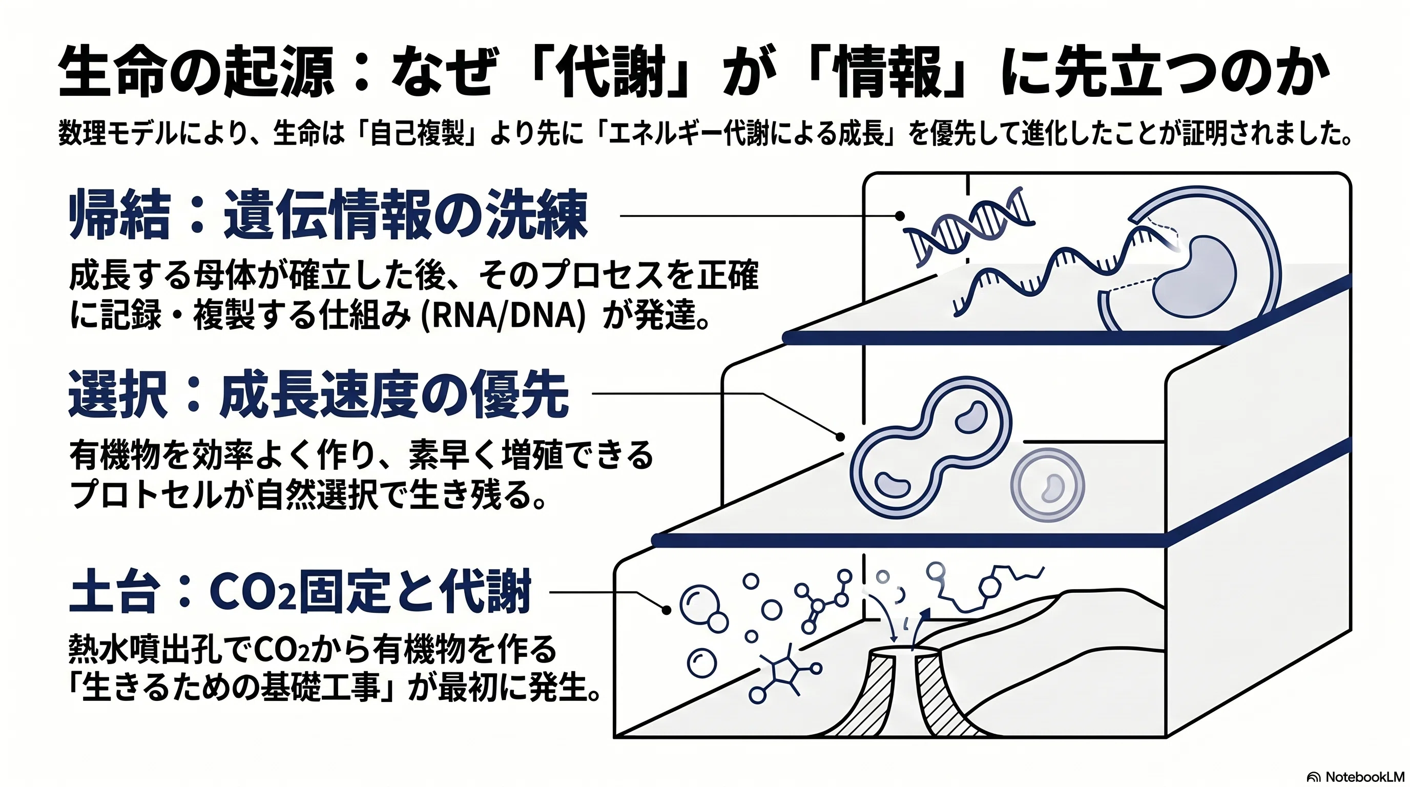 先に育てよ、それから書け」──生命起源の40億年論争に、数学が出した