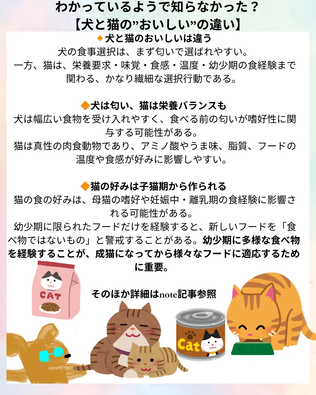 犬 と 猫 の 違い