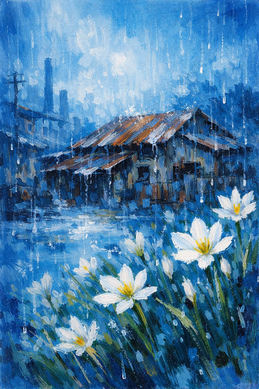 絵画　アート　現代アート　油絵　アクリル画　アートパネル　個性的 油絵 絵画 絵 油彩 アートパネル【スーパーブルームーン】 | HIROSHI1990