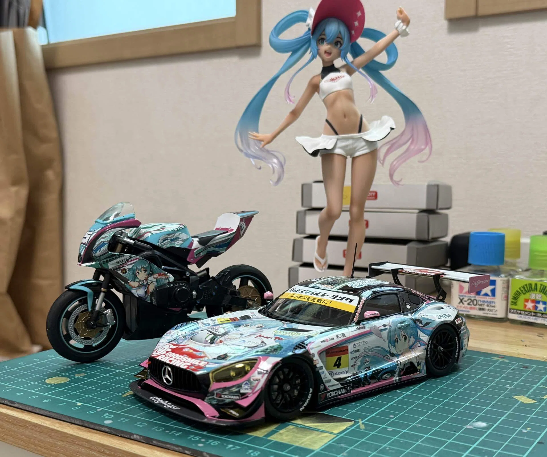 ぐみさん専用 グッドスマイル 初音ミク AMG 2019 Super GT ver 完成｜スイートネイル