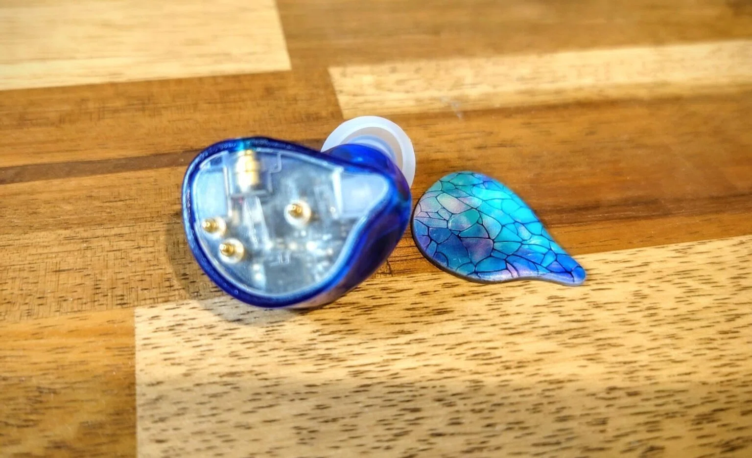 LIFEEAR duo 有線＆ワイヤレス対応IEM ブルー Duo 完全ワイヤレス×有線