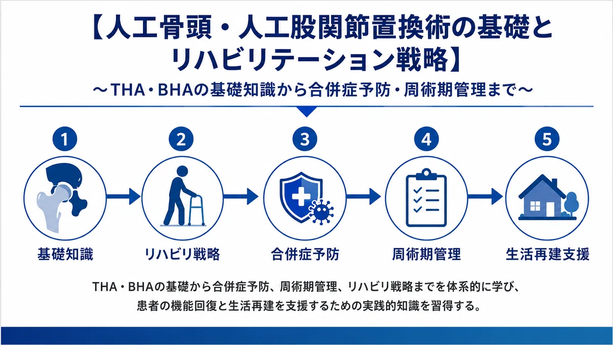 THA・BHAの術後リハビリ完全攻略】人工股関節・人工骨頭置換術の評価