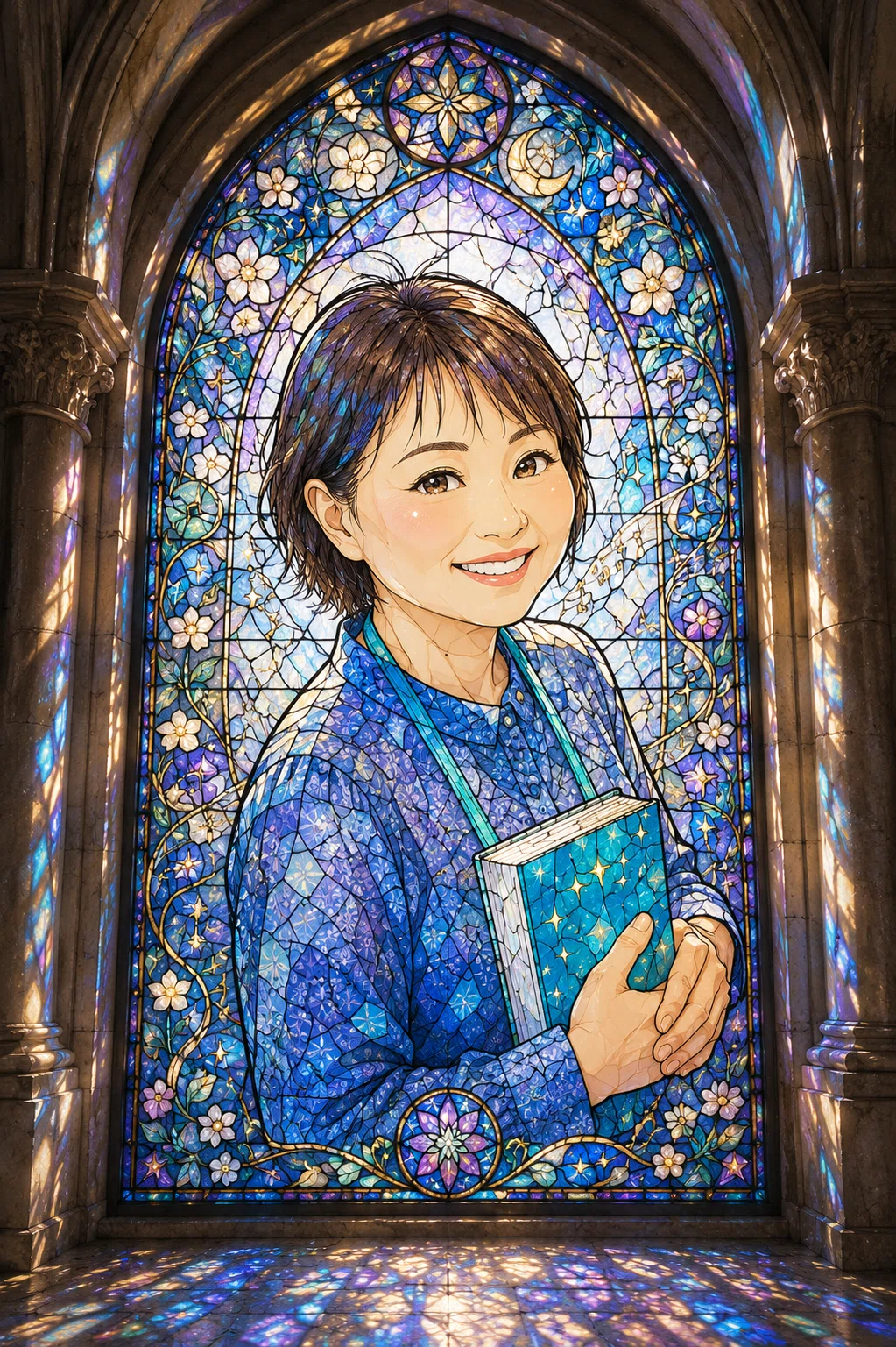 🤖AIでステンドグラスにしてもらったヨ！｜🍀人を喜ばせてお役に立ち