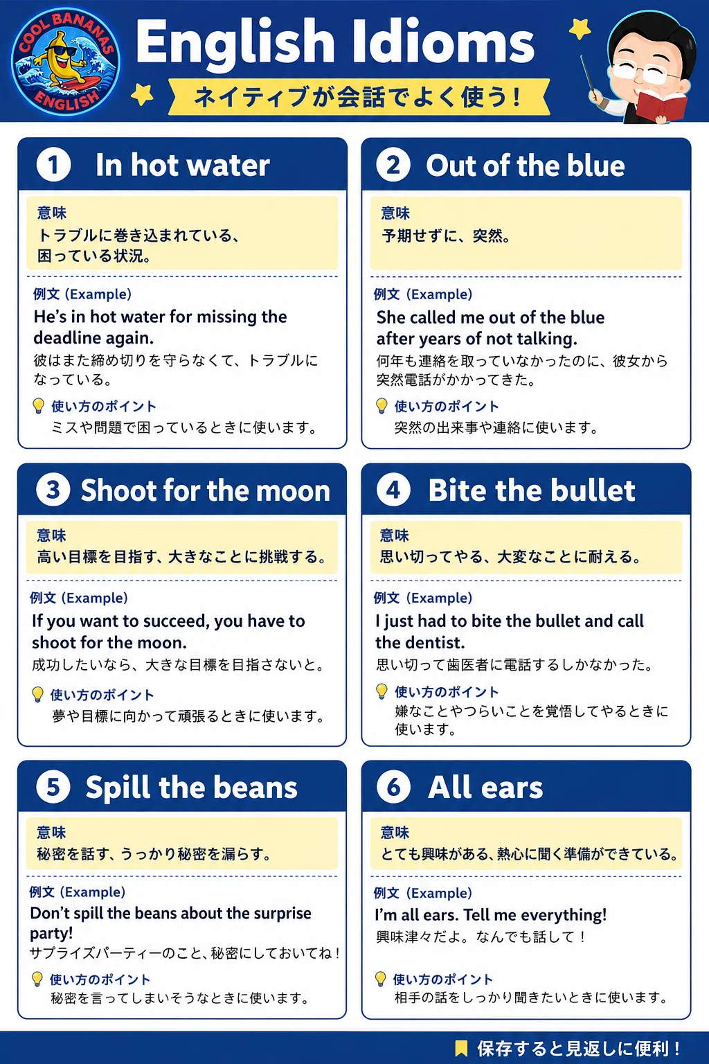 ネイティブが会話でよく使う英語イディオム6選 🌟｜ボニー ・ショウ