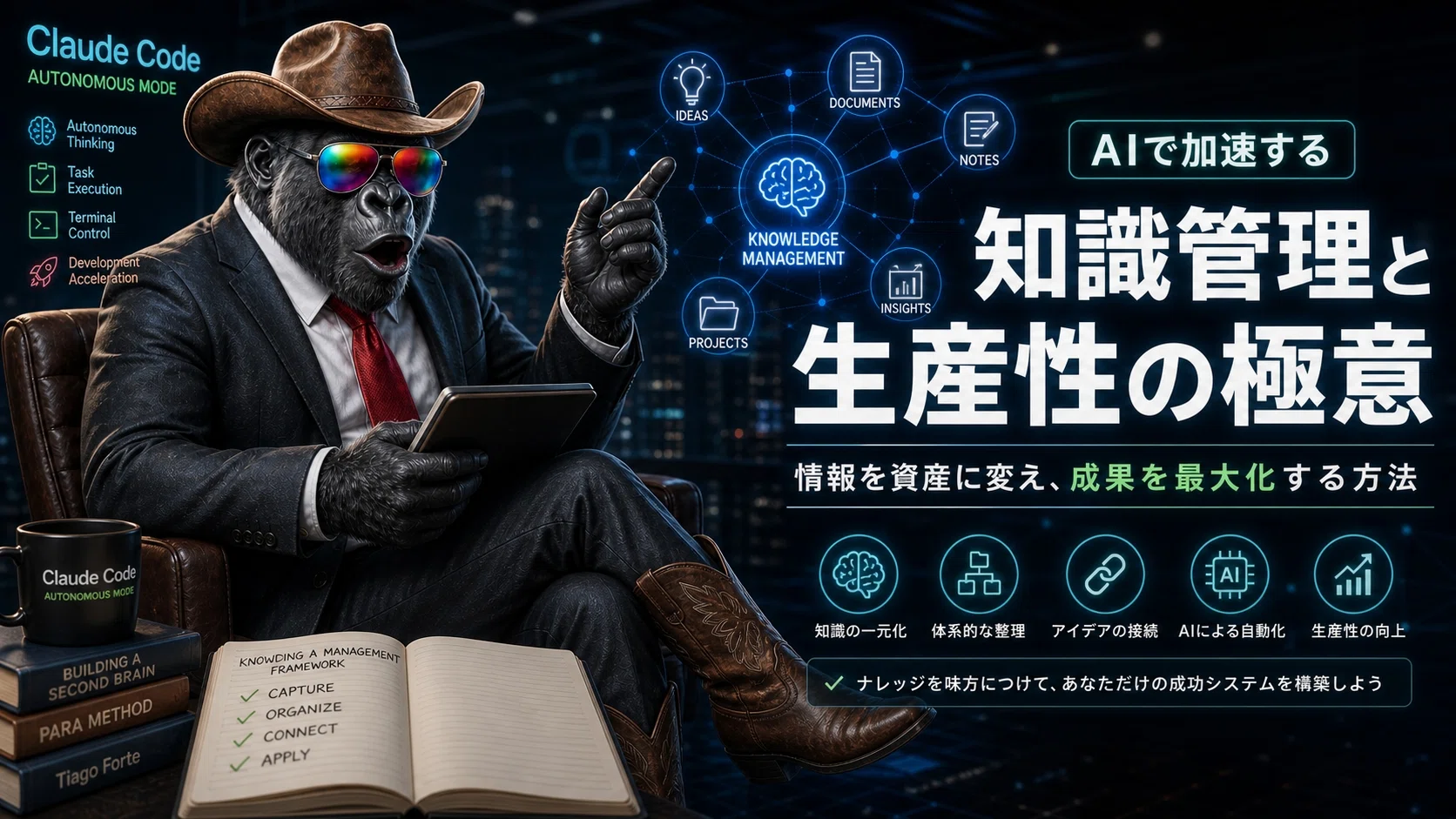 📝Claude×Obsidian｜第2の脳を「育てる」毎日の運用術｜AI営業マンYuki