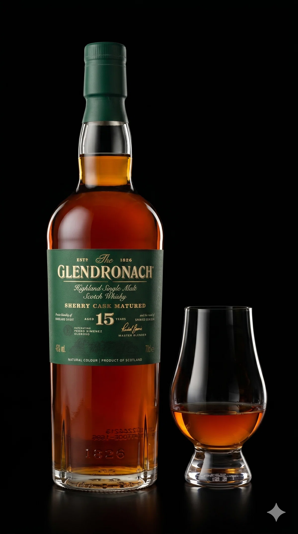 グレンドロナック 15年（The GlenDronach 15 Years Old）｜グラスの底