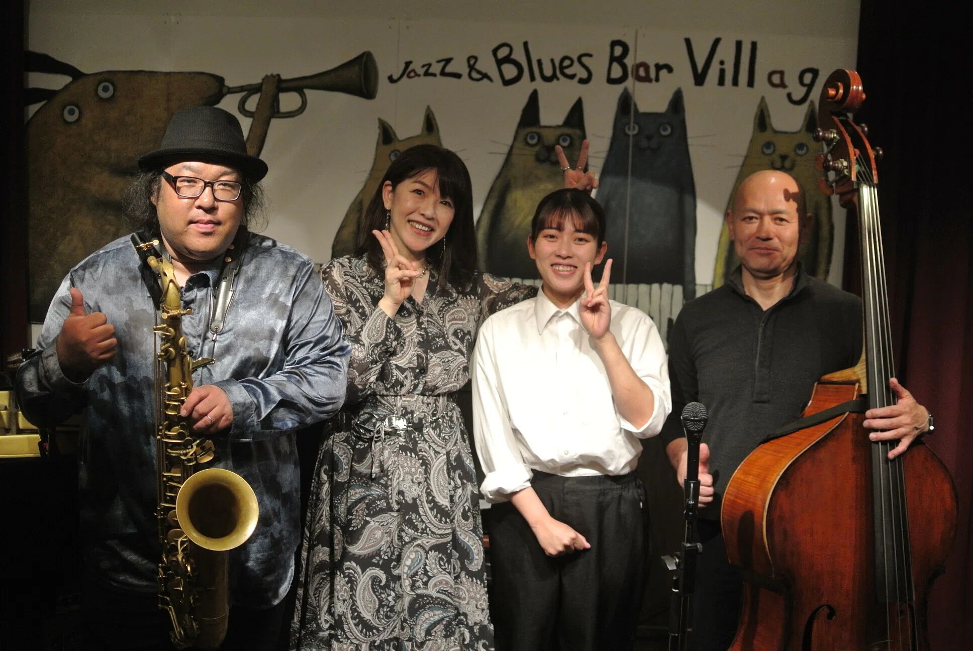 リアル　人形　ミュージック　JAZZ演奏者　BAR　飲食店などに　特大 ◇2026.5.13(水)【岡田玲子Trio】=vol.2,134=｜Jazz&Blues Bar Village
