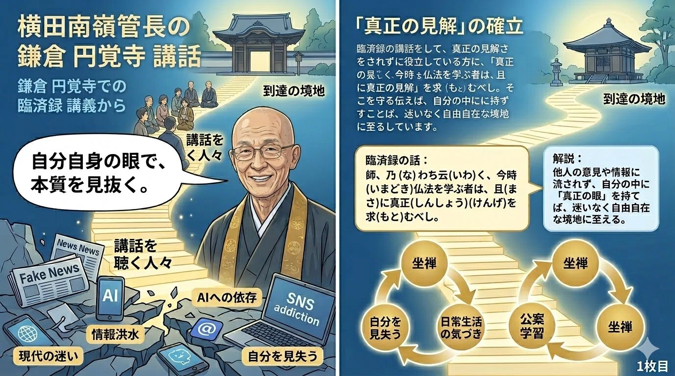 円覚寺の横田南嶺猊下による『臨済録』ご講義 第1回目｜齊藤潤