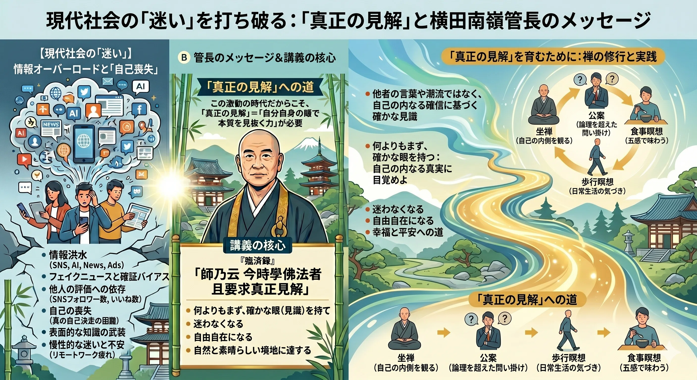 円覚寺の横田南嶺猊下による『臨済録』ご講義 第1回目｜齊藤潤