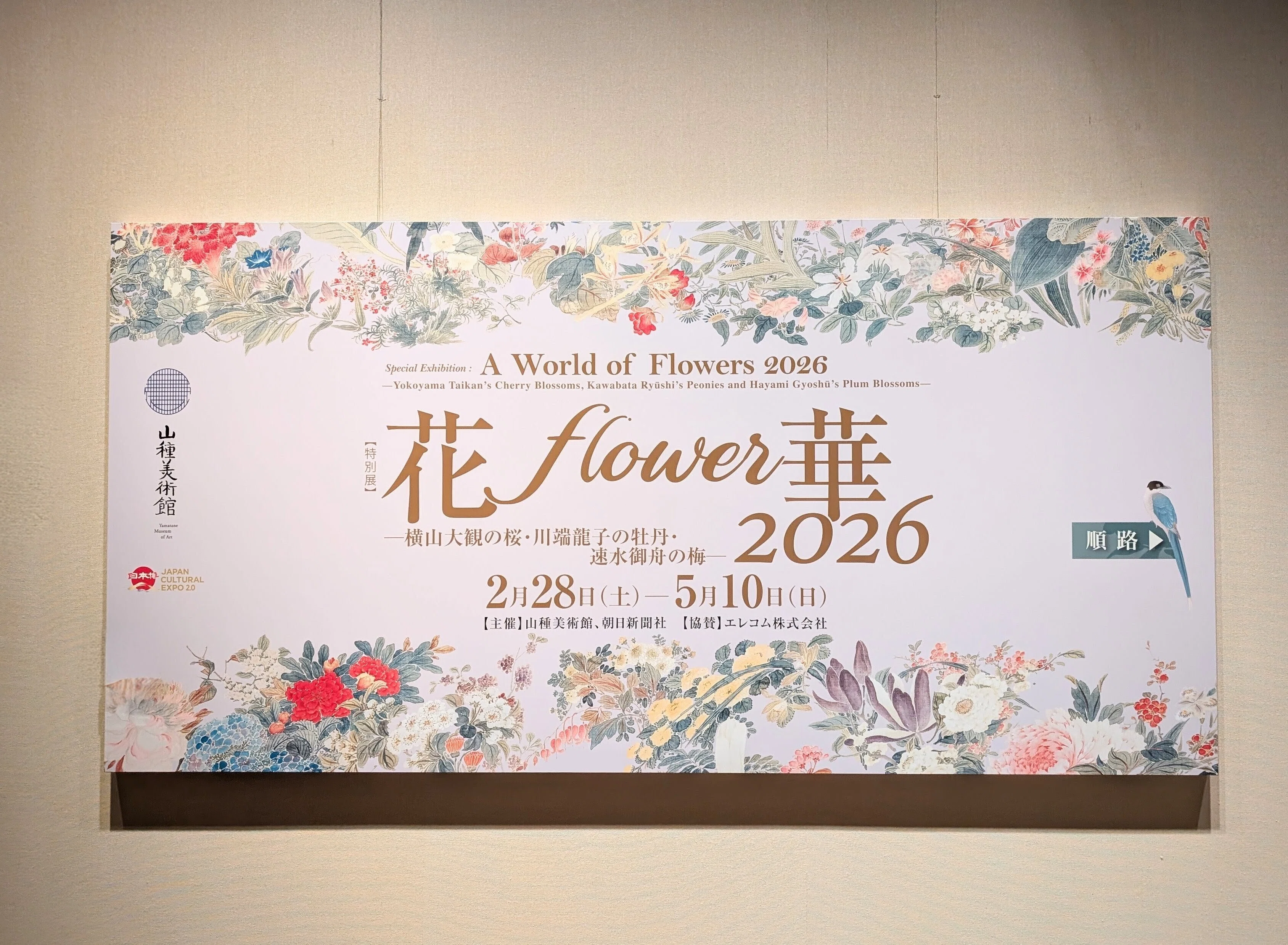 花を見に、美術館へ｜あやな｜花ごよみ